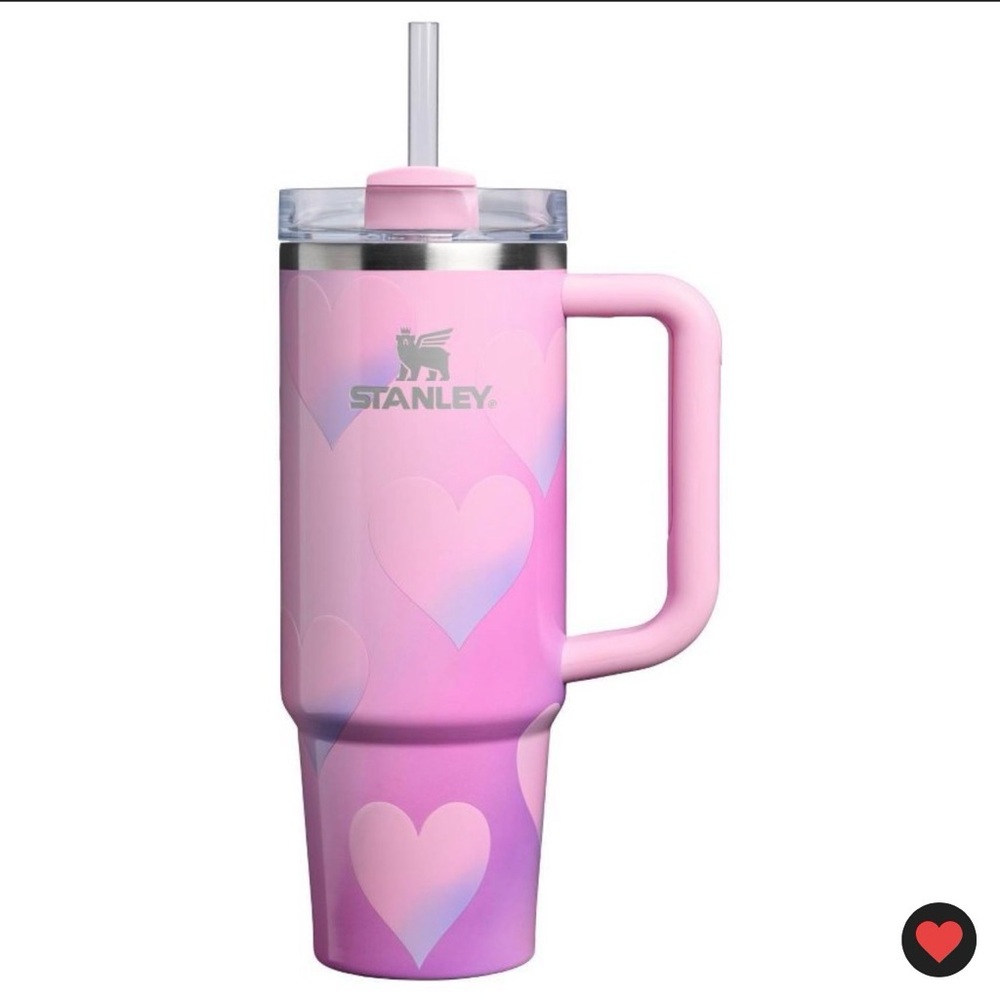 NWT! Stanley 30oz Flowstate Quencher Tumbler - Powder Pink Heart Gradient 💖